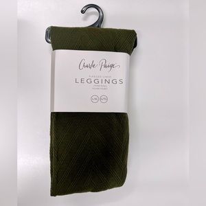Charlie Paige Fleece Lined Women’s Leggings. Size L/XL (14-18). Green. 2022.
